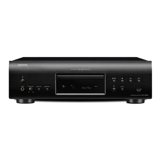 Denon DCD-1520AE Getting Started