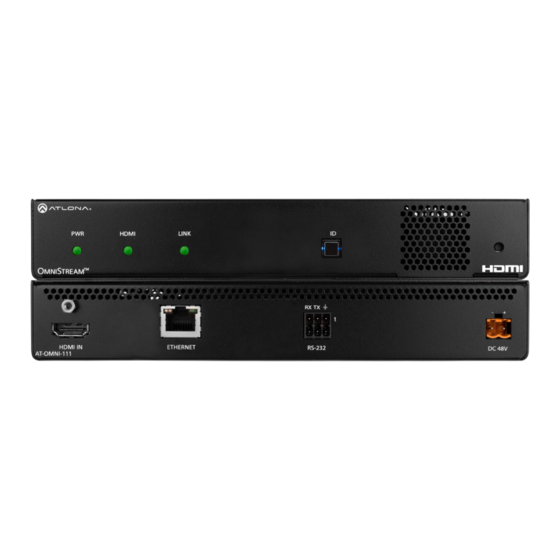 Panduit ATLONA OmniStream 101 Manual