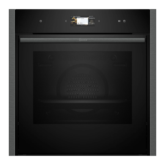 NEFF B64VS71G0B User Manual And Installation Instructions