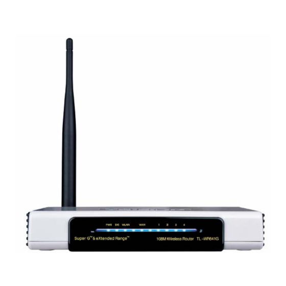 TP-Link TL-WR641G User Manual