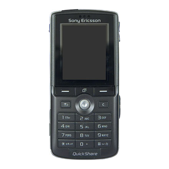 Sony Ericsson K750i Working Instructions