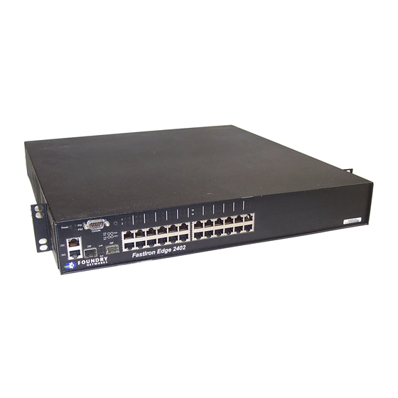 Foundry Networks FES2402 Installation Manual