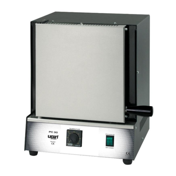 Ugin PC 30 Instructions For Use Manual