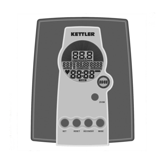 Kettler ST 7700-7 Functions And Operation