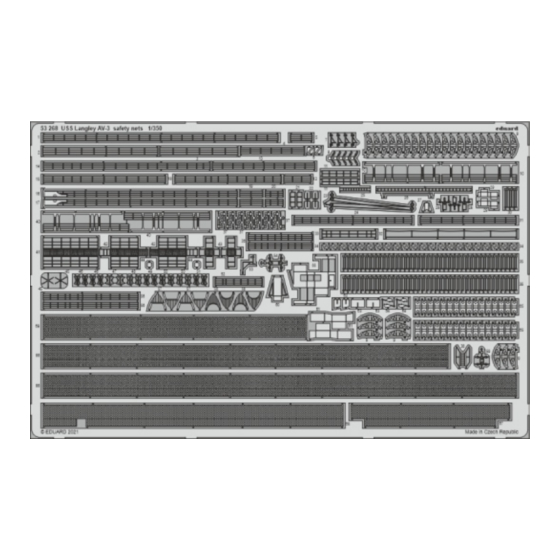 Eduard USS Langley AV-3 safety nets Assembly Instructions