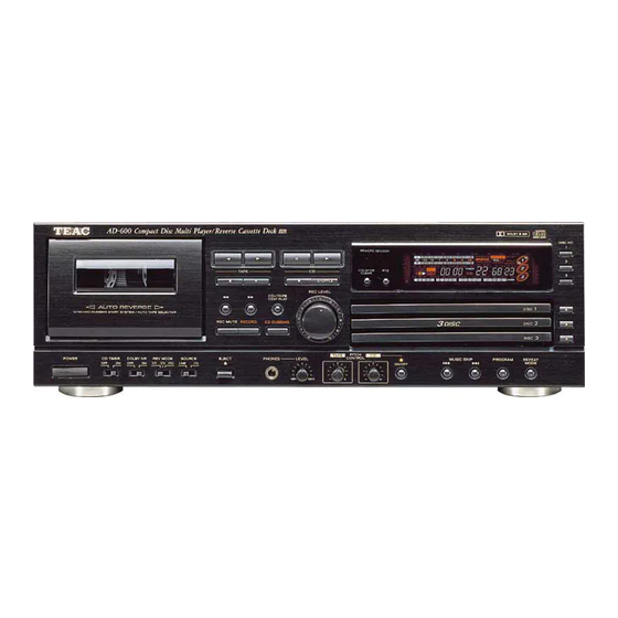Teac AD-600 Owner's Manual
