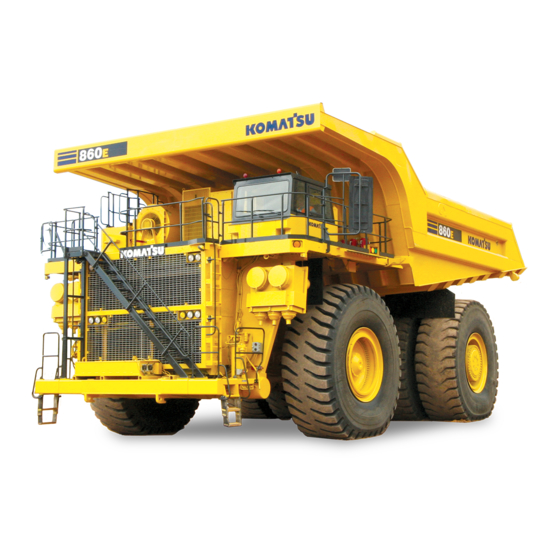 Komatsu 860E-1KT Operation & Maintenance Manual