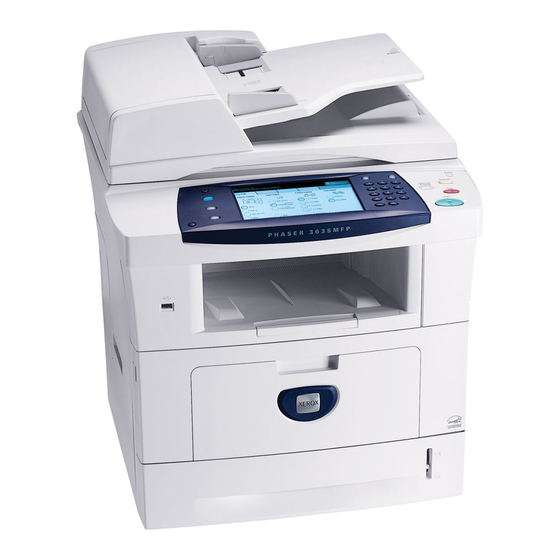 Xerox Phaser 3635MFP Quick Use Manual