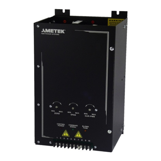 Ametek RF1 SCR Series Manuals