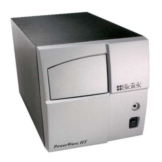 Biotek PowerWave Operator's Manual
