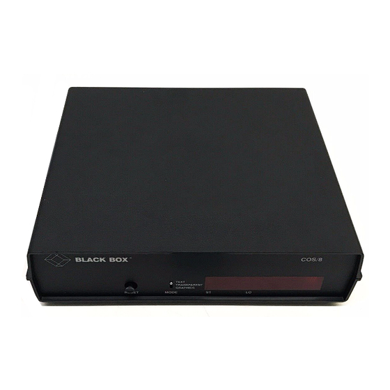 Black Box High Speed COS-4 User Manual