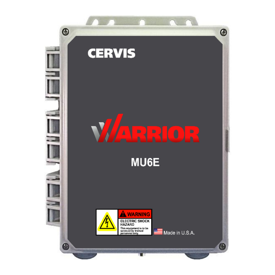 Cervis Warrior MU-X6E Series Manual