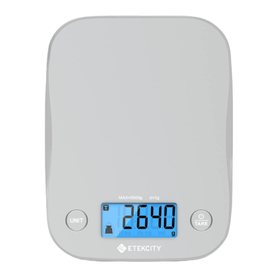 ETEKCITY EK8060 USER MANUAL Pdf Download ManualsLib