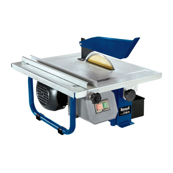 HERKULES H-FS 518/2 Tile Cutting Machine Manuals