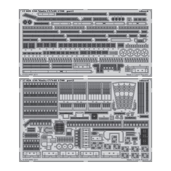 Eduard USS Nimitz CVN-68 1/700 Quick Start Manual