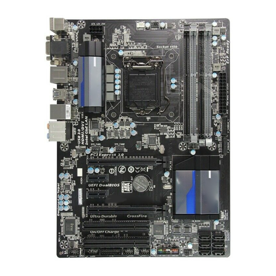 Gigabyte GA-Z87-D3HP User Manual