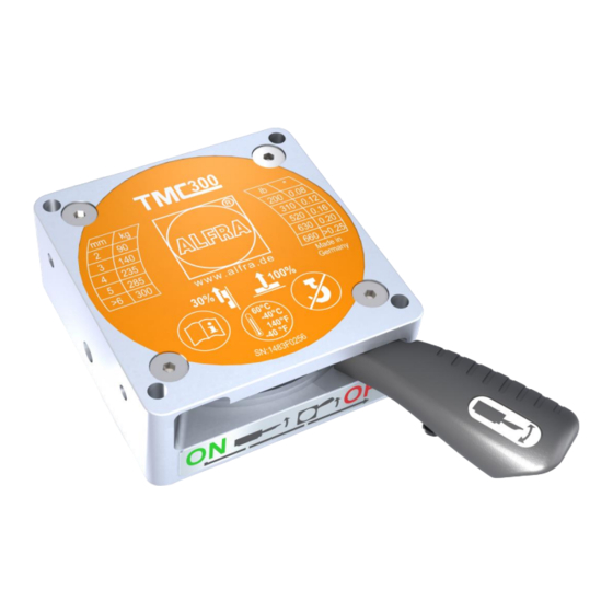ALFRA TMC 300 R Operation Manual