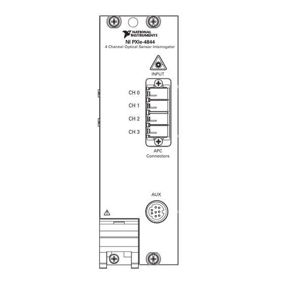 National Instruments PXIe-4844 Manual