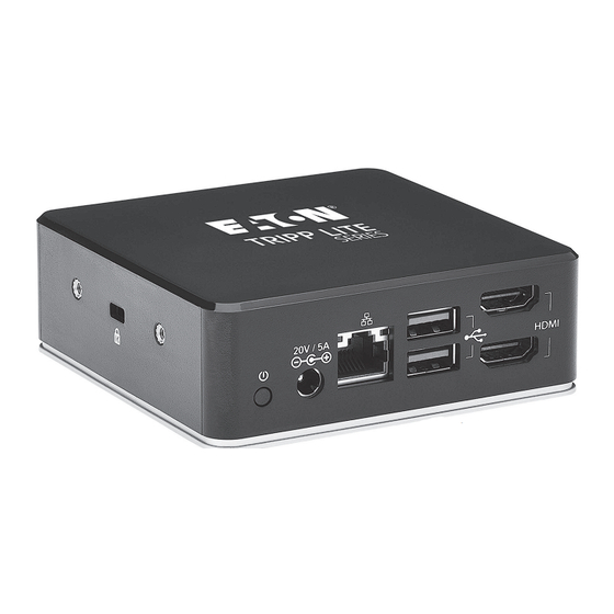 Eaton TRIPP LITE U442-DOCK20-B Owner's Manual