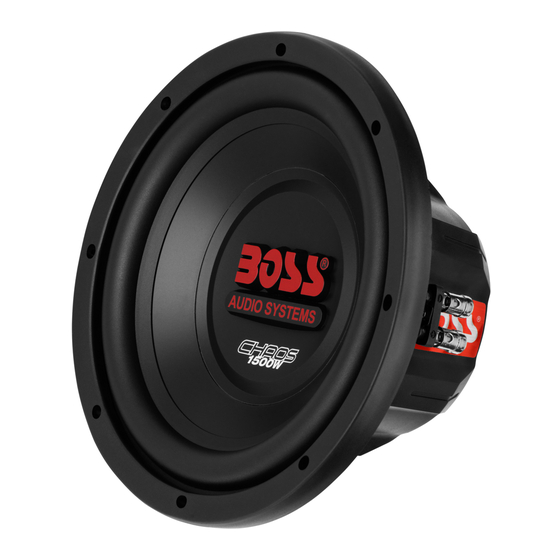 Boss Audio Systems Chaos EXXTREME CX10 User Manual