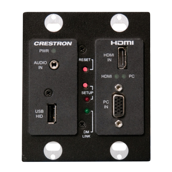 Crestron DigitalMedia DM-TX-400-3G Operations & Installation Manual