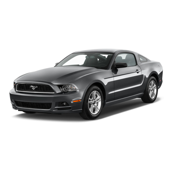 Ford Mustang 05+ 2014 Owner's Manual