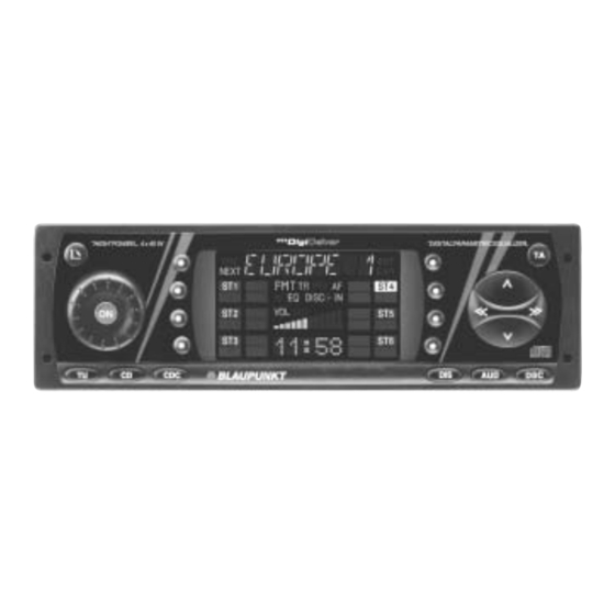 Blaupunkt Tokyo RDM 169 Installation Instructions