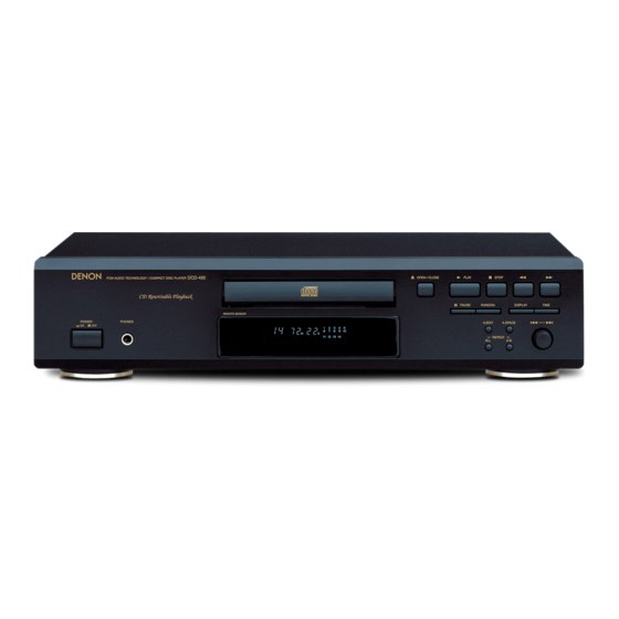 Denon DCD-485 Service Manual