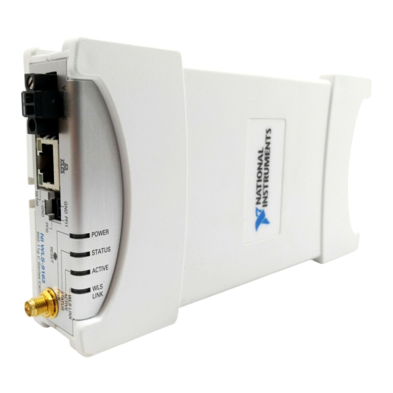 National Instruments NI WLS-9000 Series Getting Started Manual