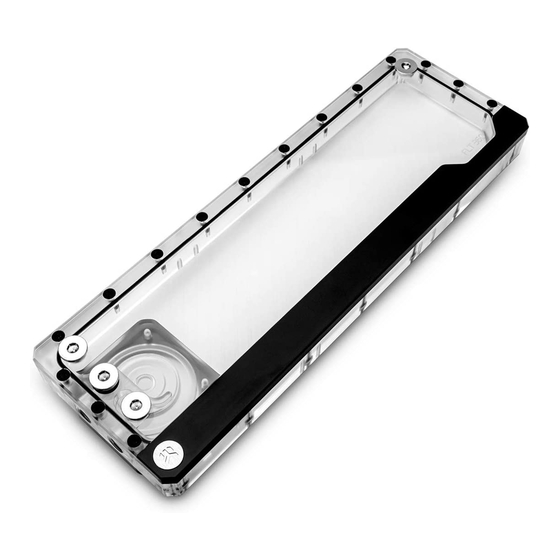 ekwb EK-Quantum Kinetic FLT D5/DDC Body D-RGB Installation Manual