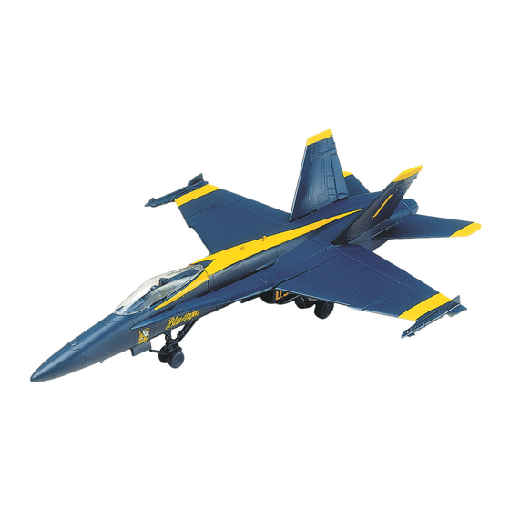 REVELL SnapTite BLUE ANGELS F-18 HORNET Manual