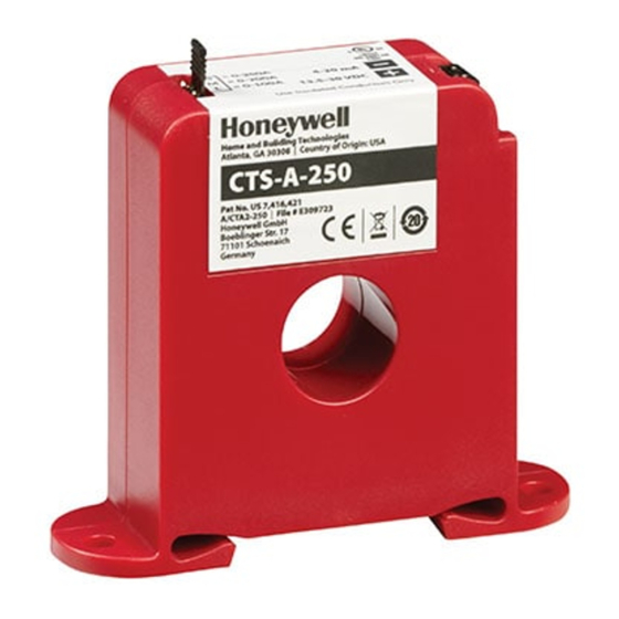 Honeywell CTS-A Series Installation Instructions