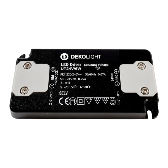 DekoLight FLAT UT24V/6W Product Notes