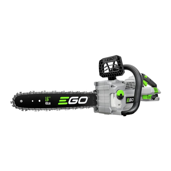 Ego Power+ CS1610 Operator's Manual