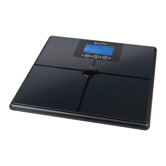 User Manuals: Vitek VT-1964 BK Personal Weighing Scale