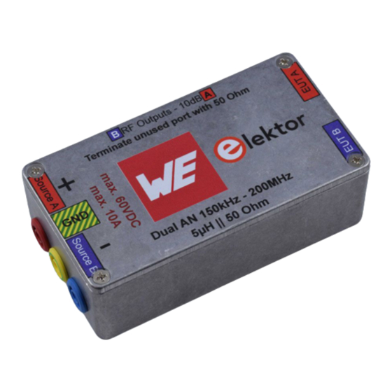 Elektor Dual DC LISN User Manual