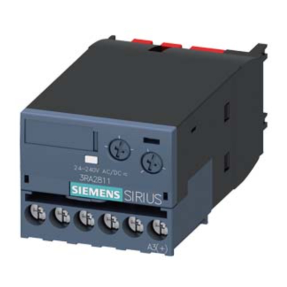 Siemens SIRIUS 3RA2811 Original Operating Instructions