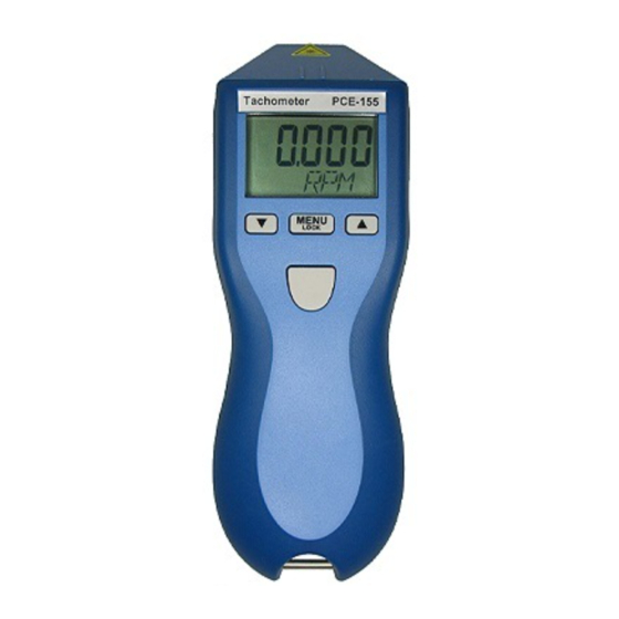 PCE Instruments PCE-155 Manuals