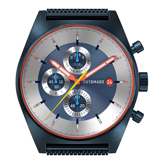 DETOMASO D10 CHRONOGRAPH Manual