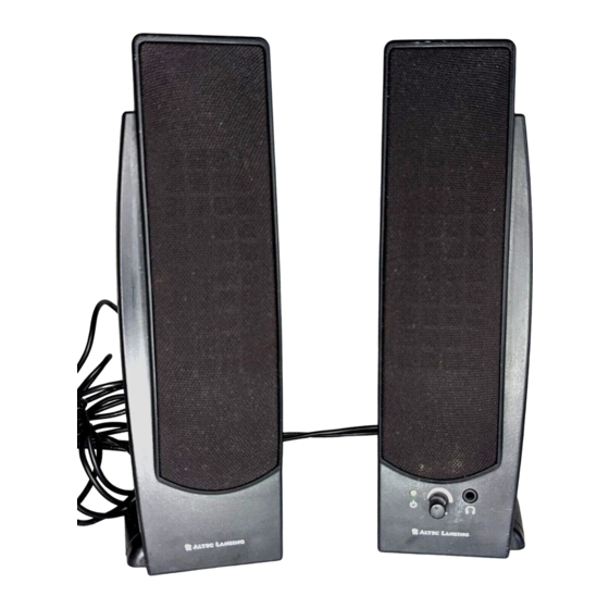Altec Lansing BX20 Manual