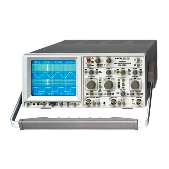 Hameg HM 2005 Manual