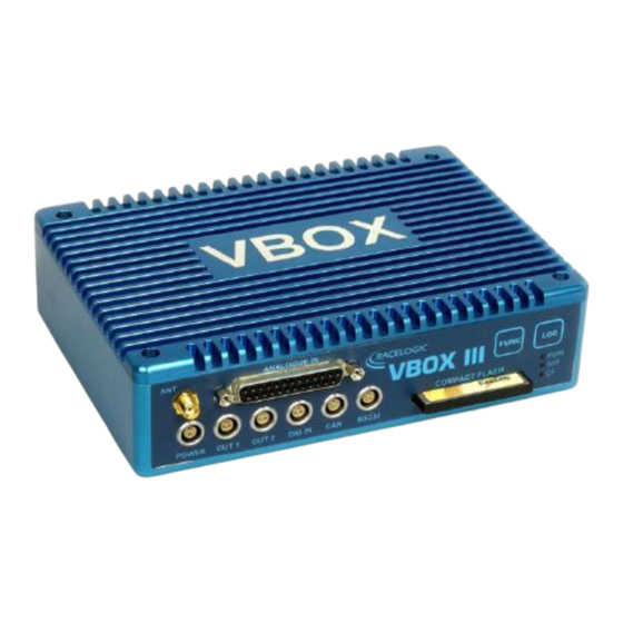 Racelogic VBOX III User Manual
