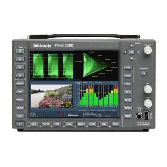 Tektronix WFM5200 User Manual