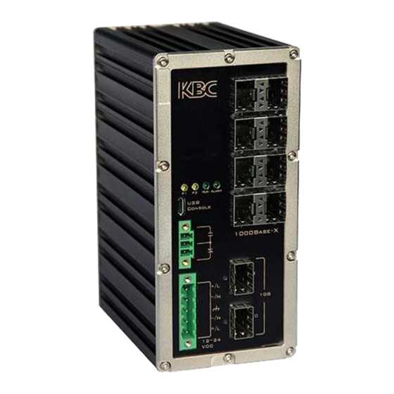 KBC ESMPN8-N2-B Managed SFP Switch Manuals