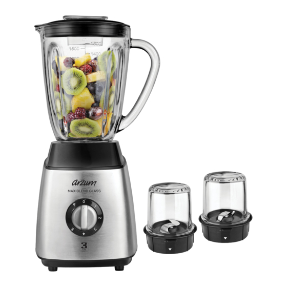 Arzum MAXIBLEND GLASS AR 1056 Manuals