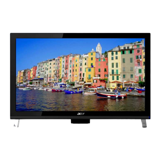 Acer T231H Quick Setup Manual
