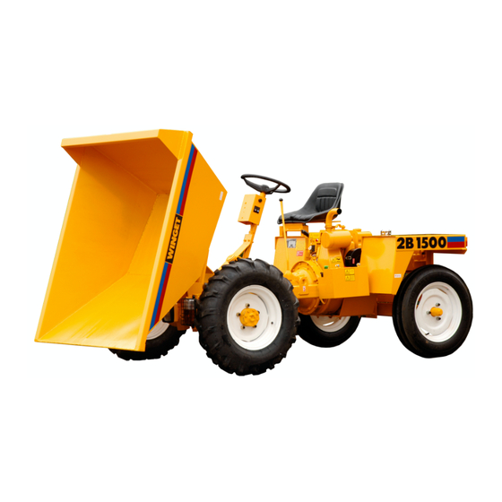 Winget 2B1500 Operators Handbook & Parts