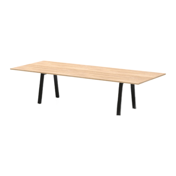 uhuru Broad Communal Table 72" Assembly And Care