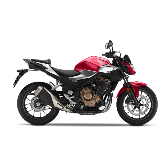 Honda CB500FA 2019 Manual