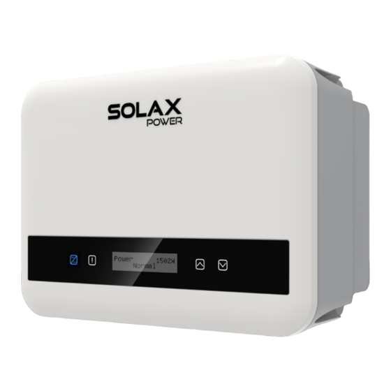 SolaX Power X1-MINI-G4 Series Installation Manual